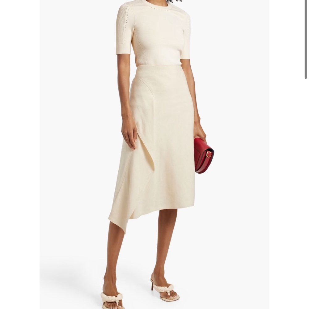 A.L.C. Cream Midi Skirt